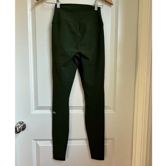 Alo Yoga Womens Warrior Leggings Green Size XS Extra Small Gym Workout Y… - Picture 6 of 9